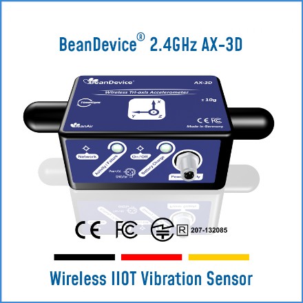 « wireless vibration sensor, 2.4GHz sensor series »